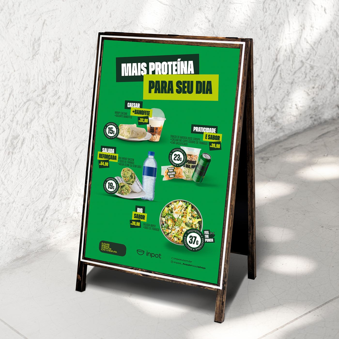 Cavalete da campanha de combos