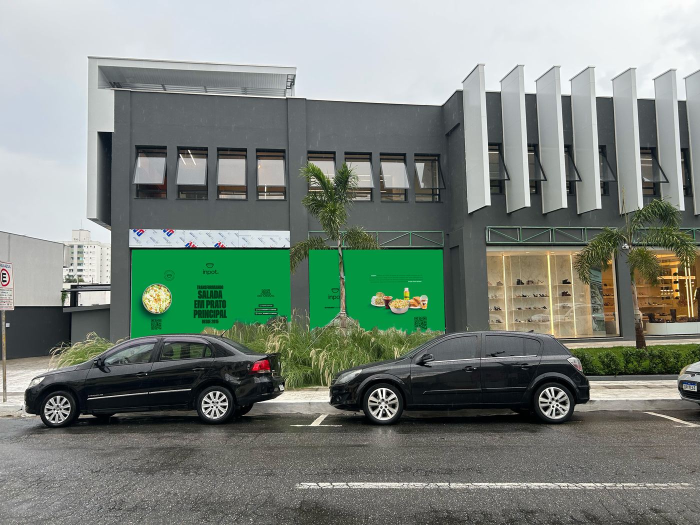 Projeto de fachada de nova loja Inpot