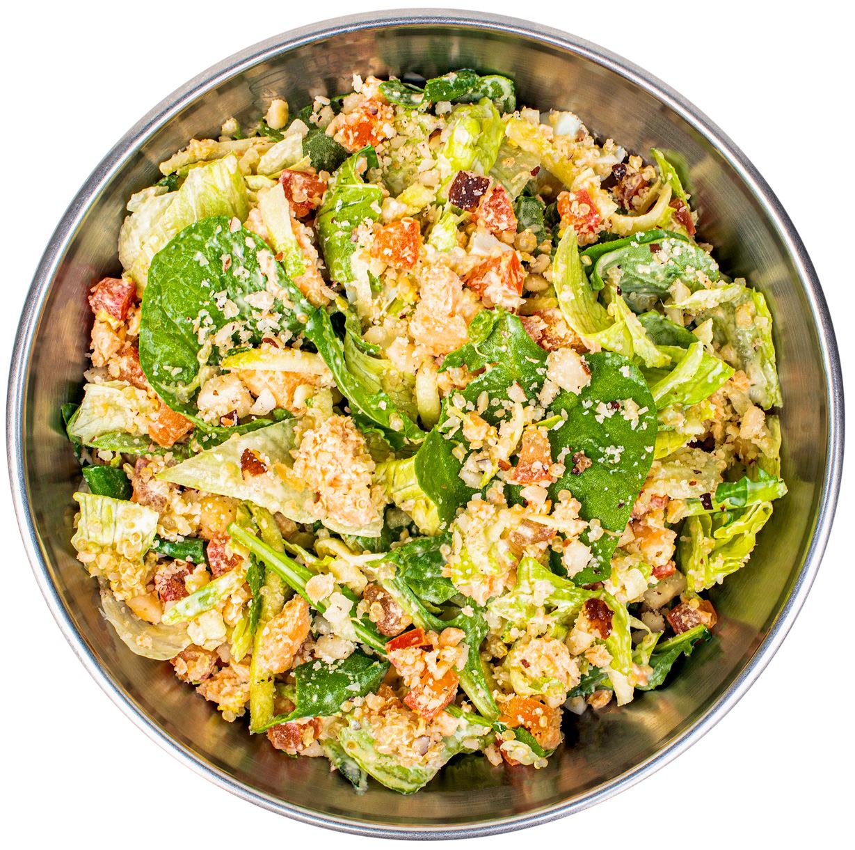 Salada com salmão do Inpot
