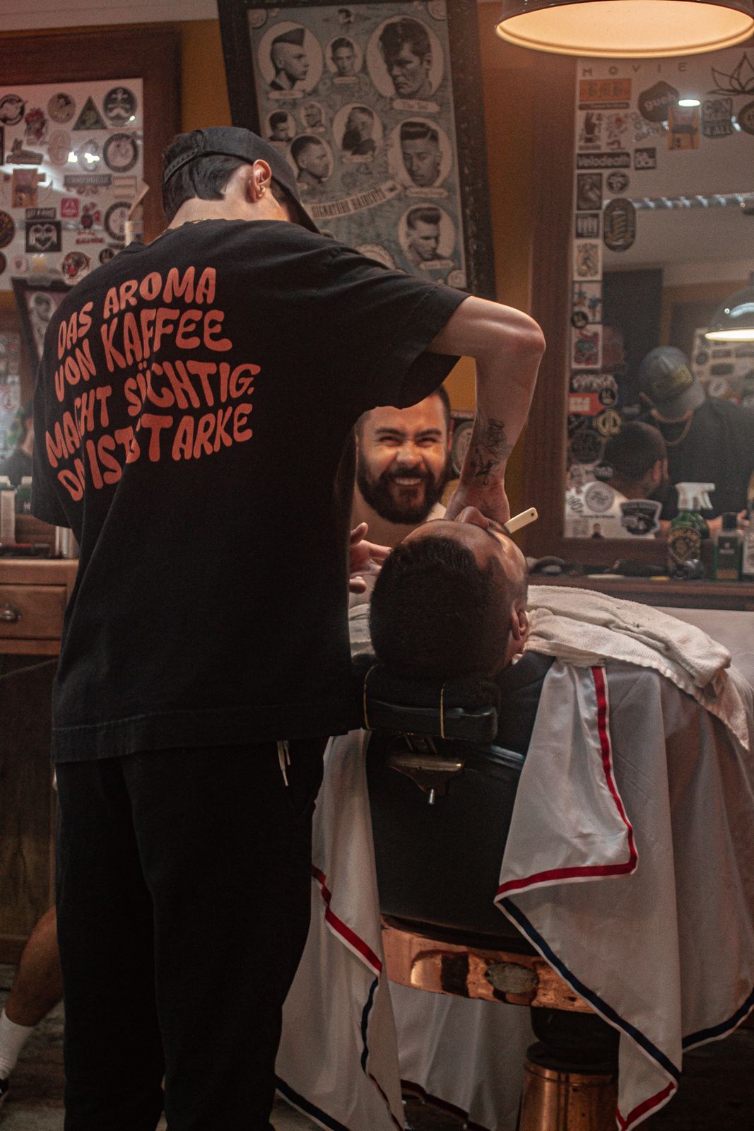 Bastidores da barbearia